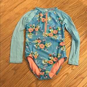 Cat & Jack Blue and Orange One Piece Swim